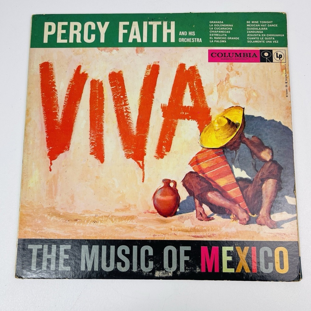 Percy Faith The Music Of Mexico CL 1075 Columbia VG LP 12in Vinyl Record Album